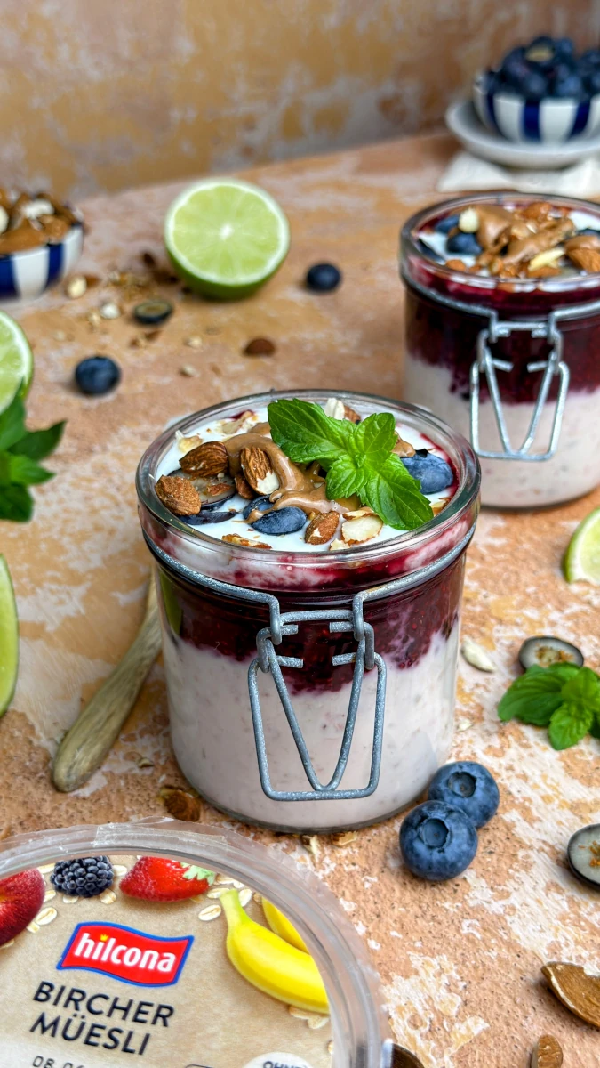 Bircher-Muesli Schichtfruehstueck 