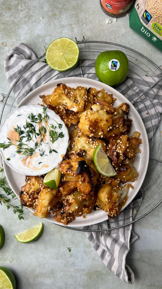 "Game Day Snacks Part 3" Spicy Cauliflower-Wings 