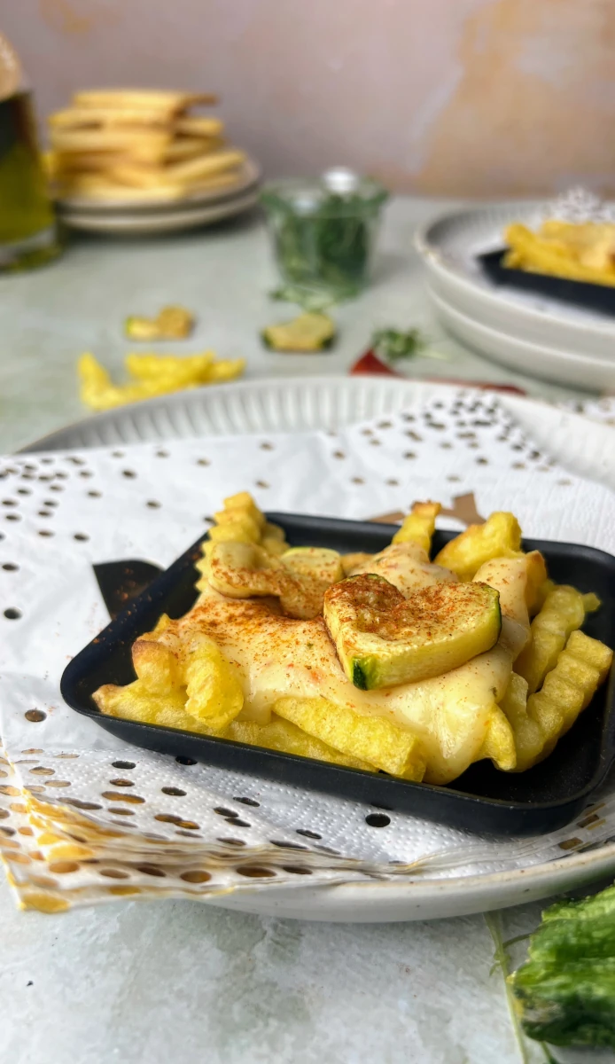 Überbackene Raclette Pommes aus dem Pfännchen