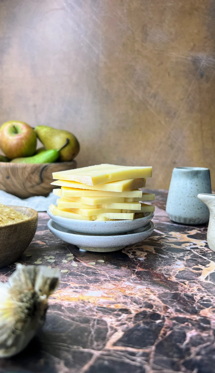 Apfel-Birnen Risotto mit Raclettekäse 