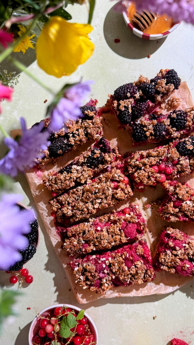 Beeren-Streusel-Riegel