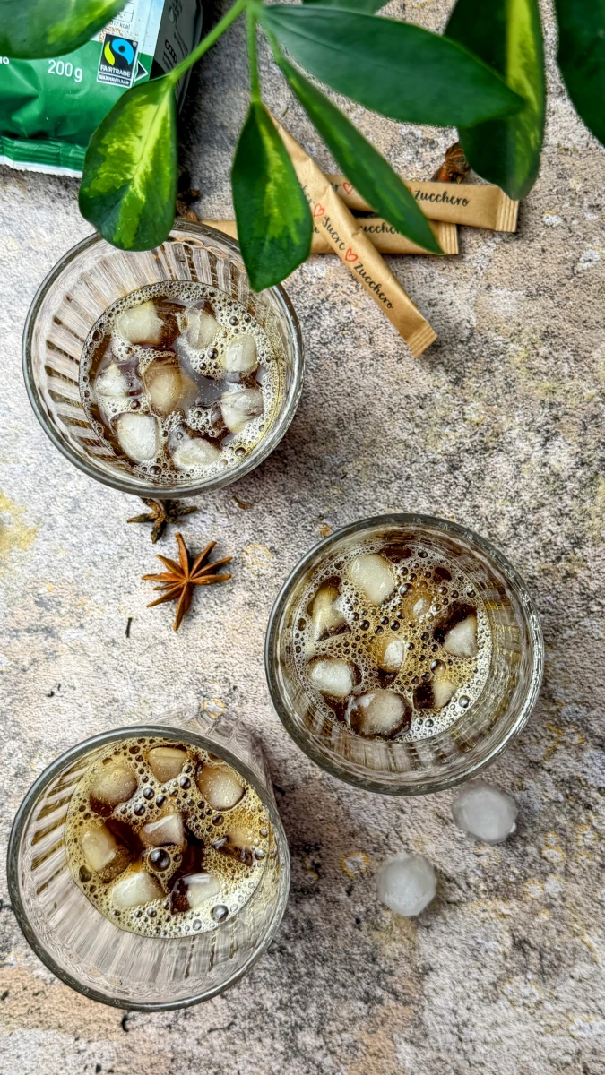 Iced Dirty Chai Latte 