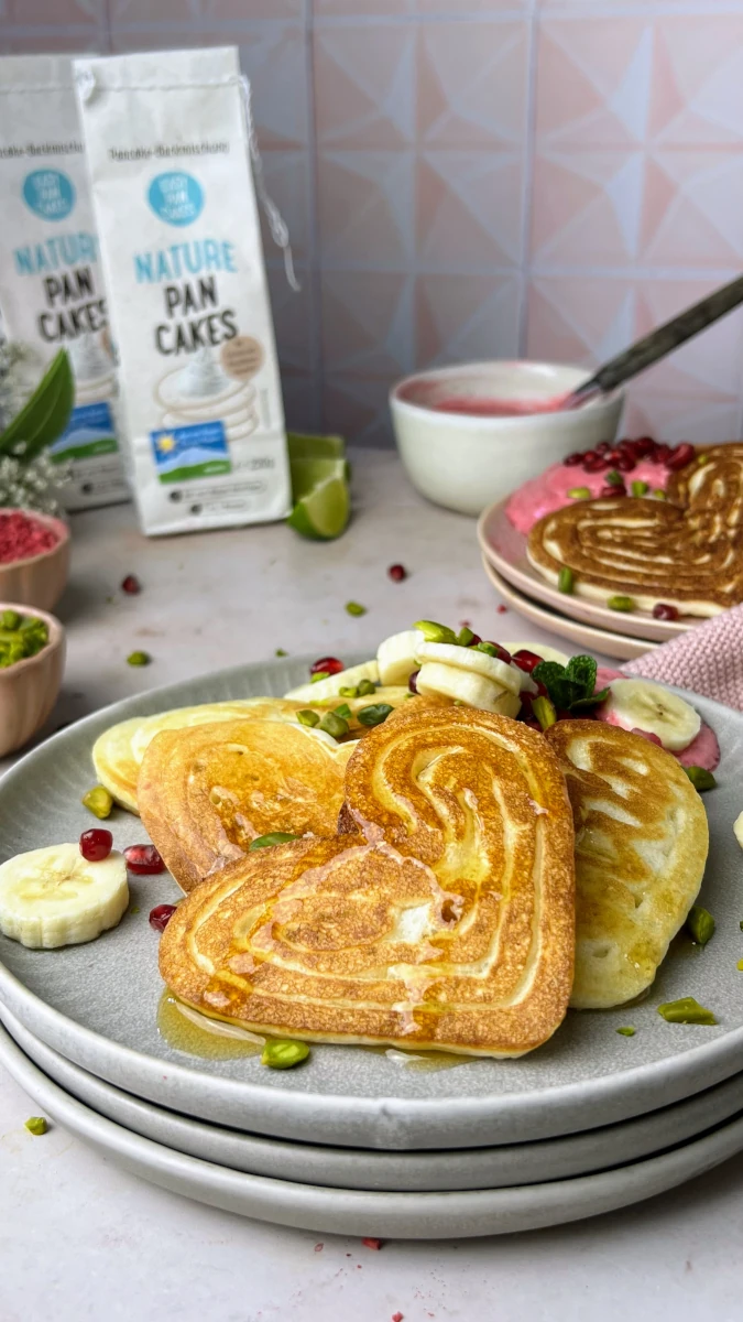 Easy Herz-Pancakes 