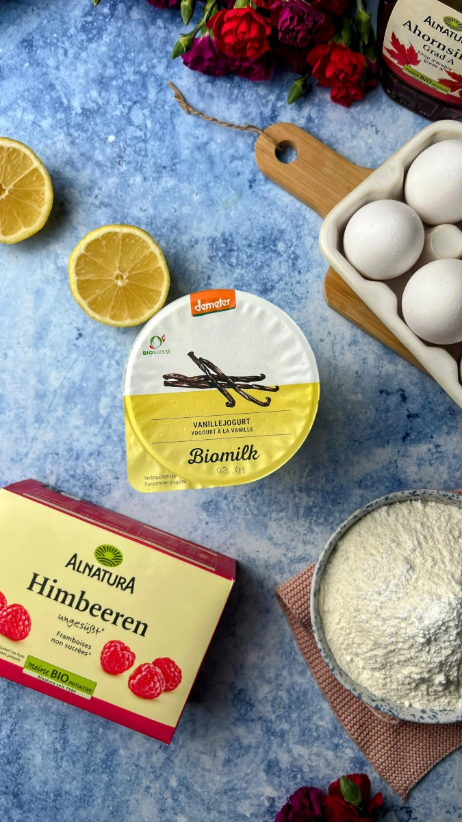 Himbeer-Vanille Herz-Pancakes 