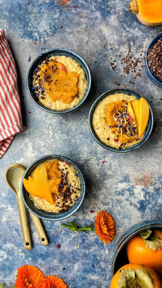Kaki-Kürbis Porridge 
