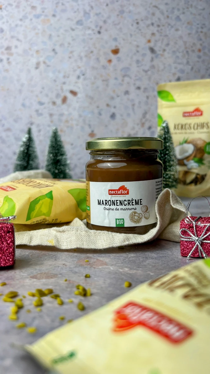 Weihnachtliche Kokos-Maronen Tarte 