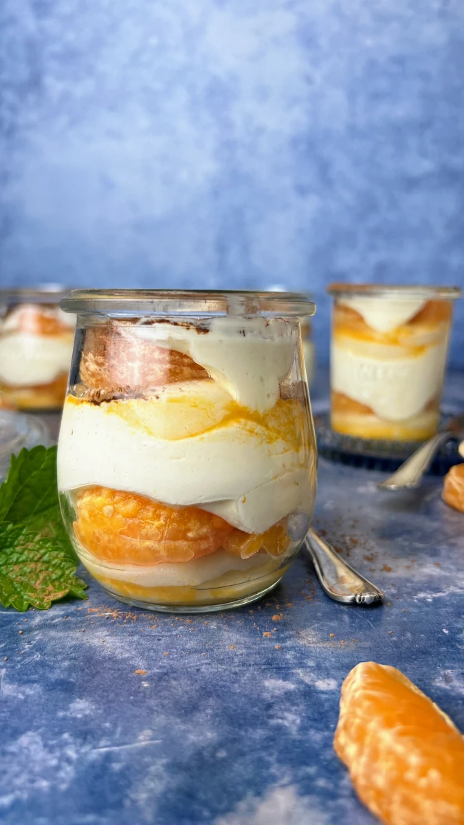 pflanzliches Mandarinen-Tiramisu 