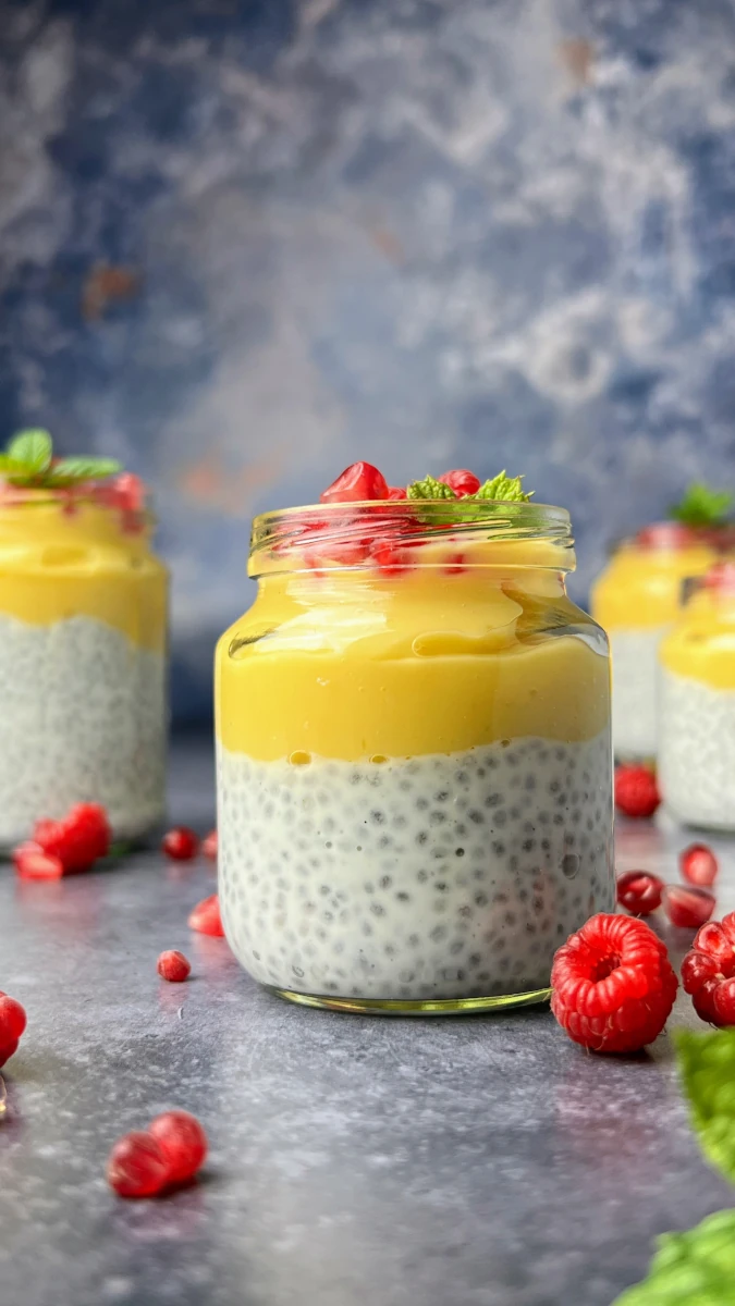 Vanille-Mango Chia-Pudding 