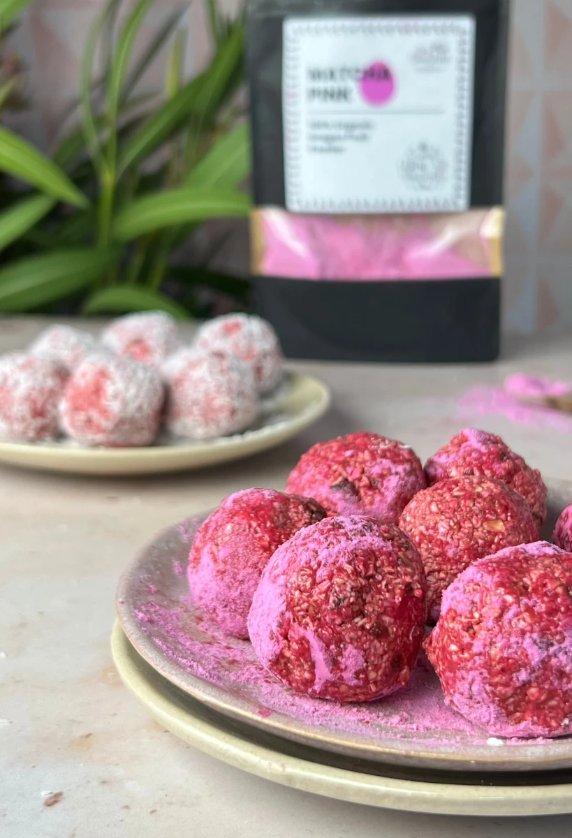 Pink Matcha Powerballs 