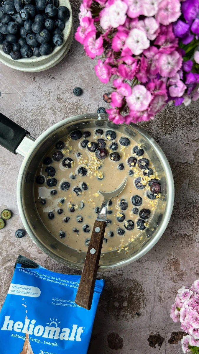 Heliomalt-Blaubeer Porridge 