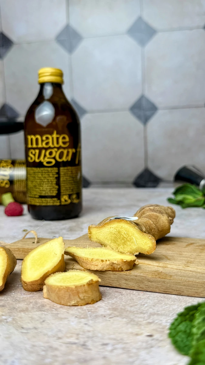 Rhabarber-Mate Spritz 