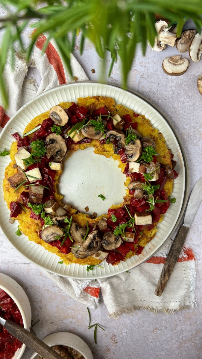 Röstikranz mit Gemüse-Bourguignon 