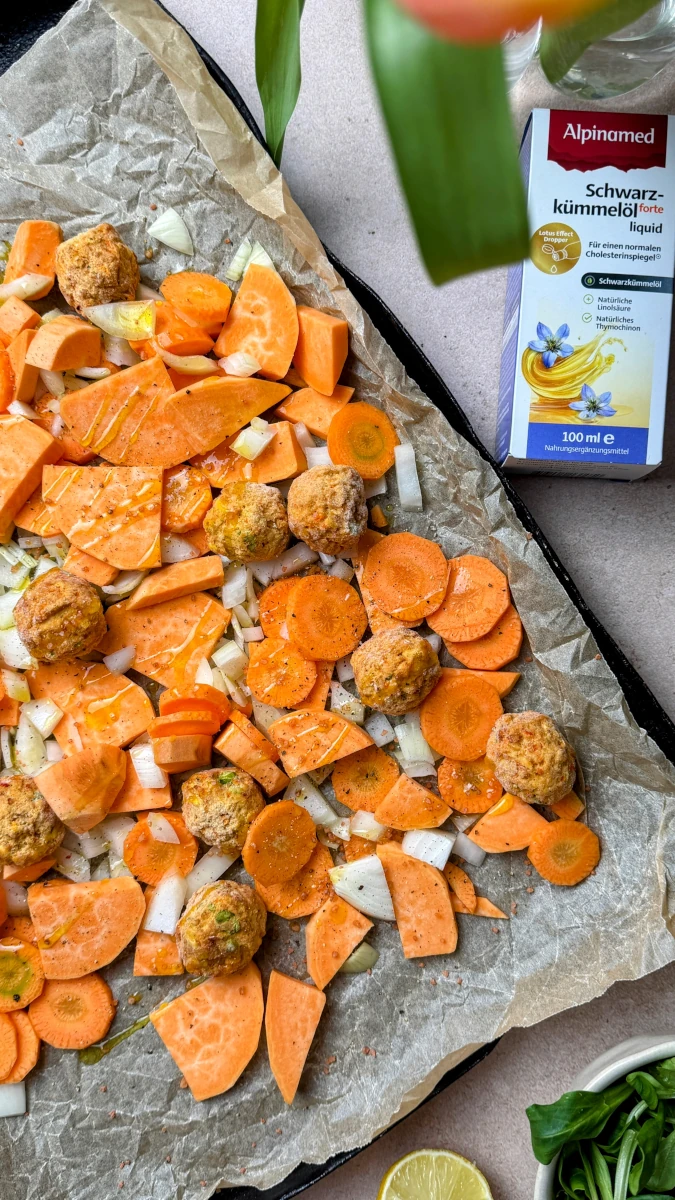 Hummus-Bowl mit Wintergemüse