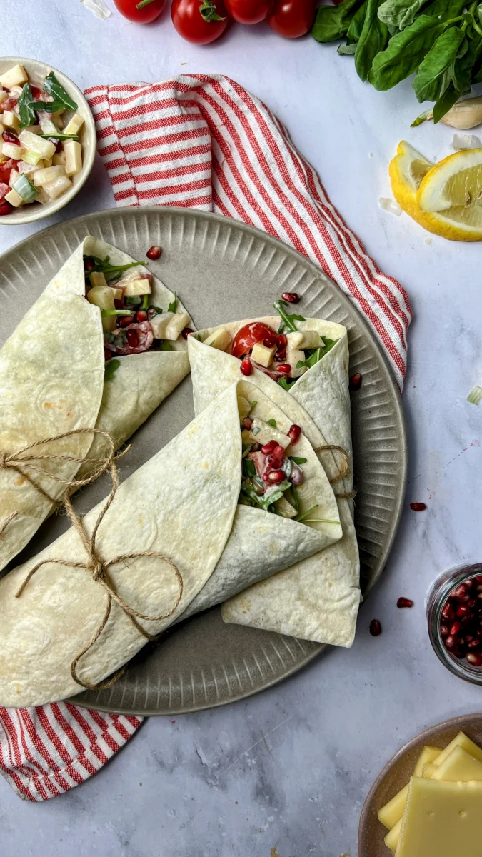 sommerliche Raclette-Melonen Wraps sommerliche Raclette-Melonen Wraps