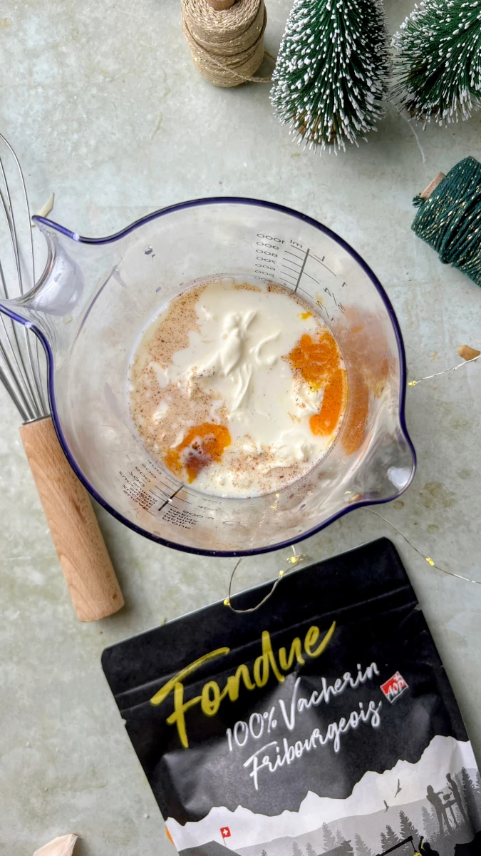 überbackener Fondue-Wintergemüsegratin 