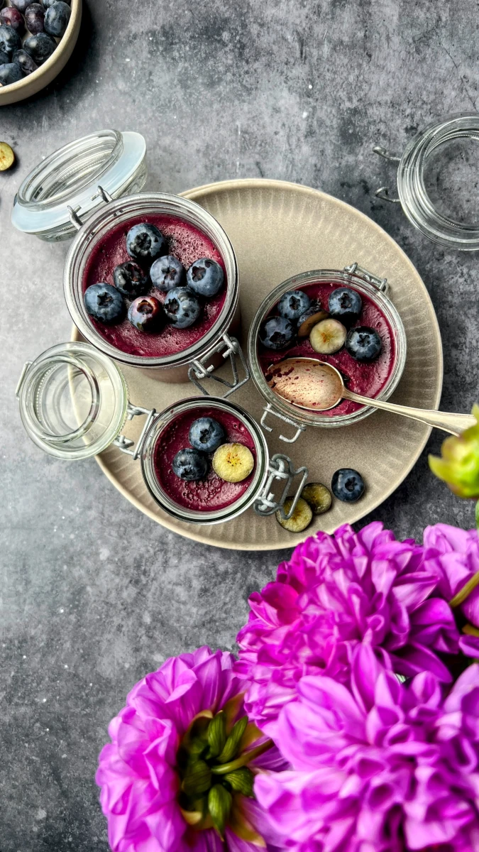 Heidelbeer-Panna Cotta 
