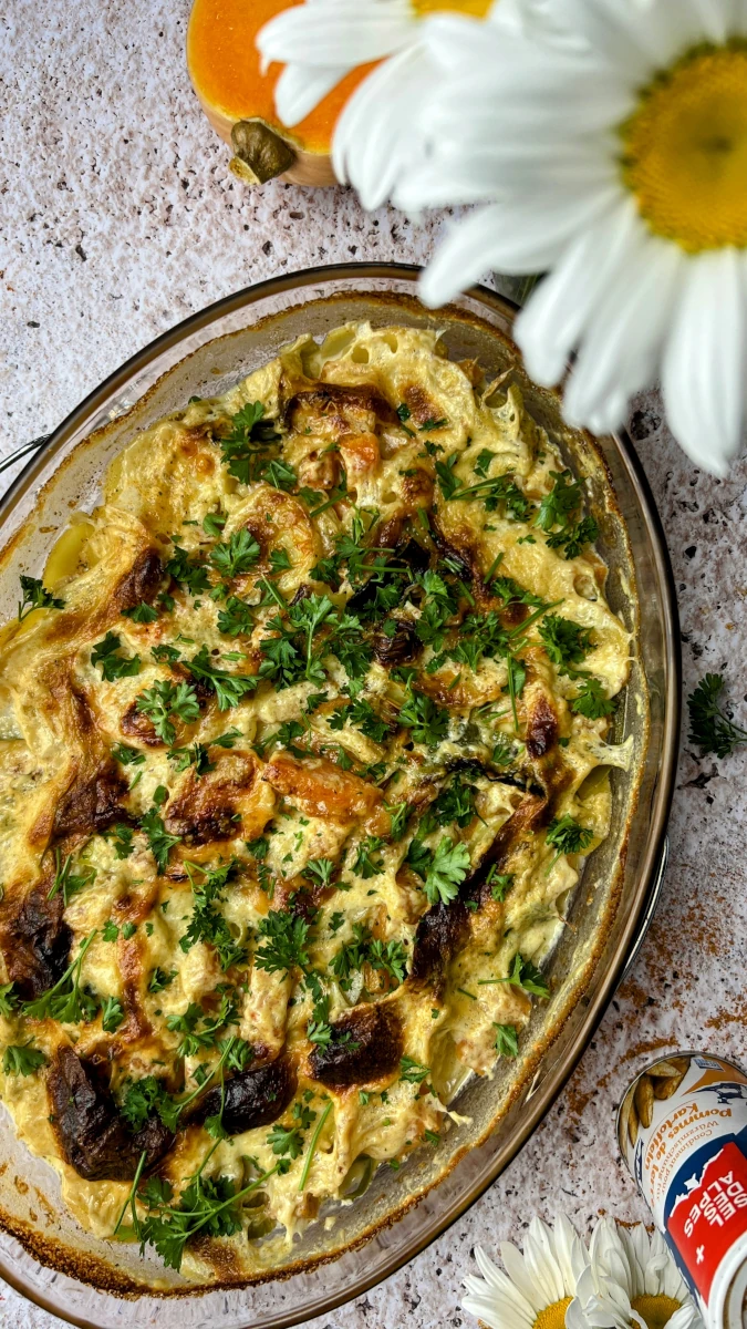 Herbstlicher Kartoffelgratin 