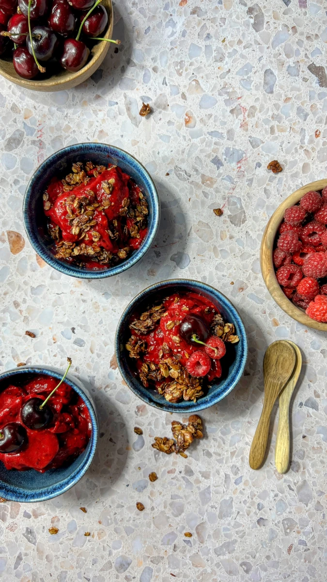 Kirsch-Beeren Eiscreme 