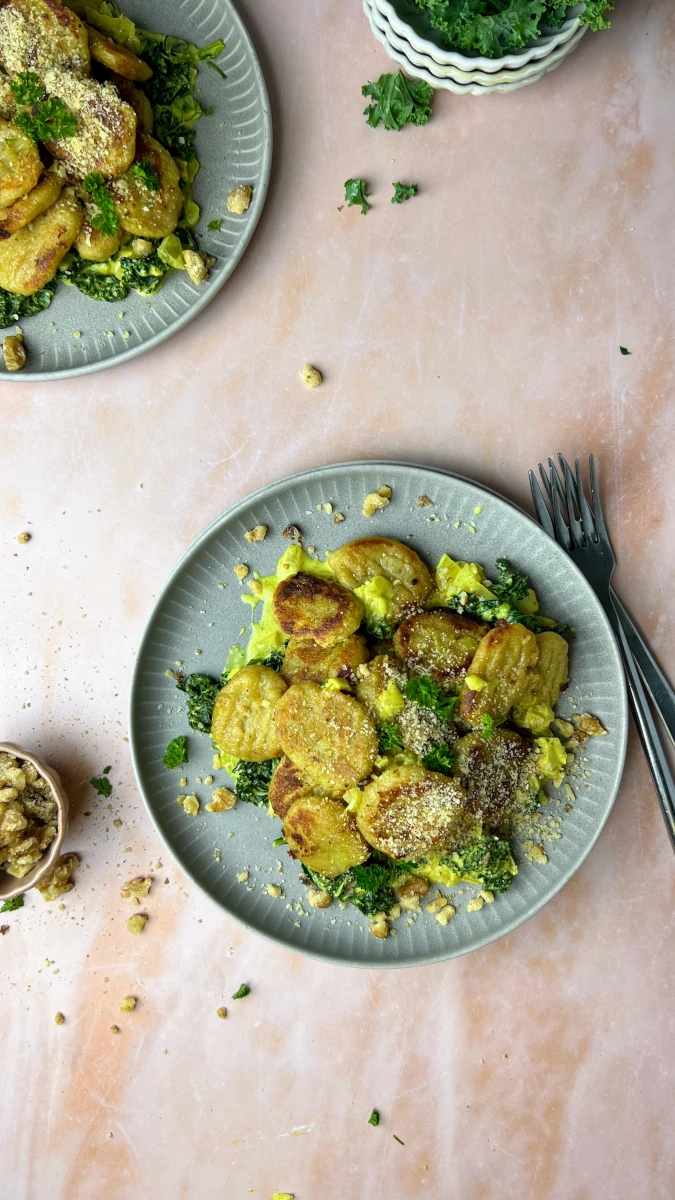 Kürbisgnocchi mit cremiger Sauce