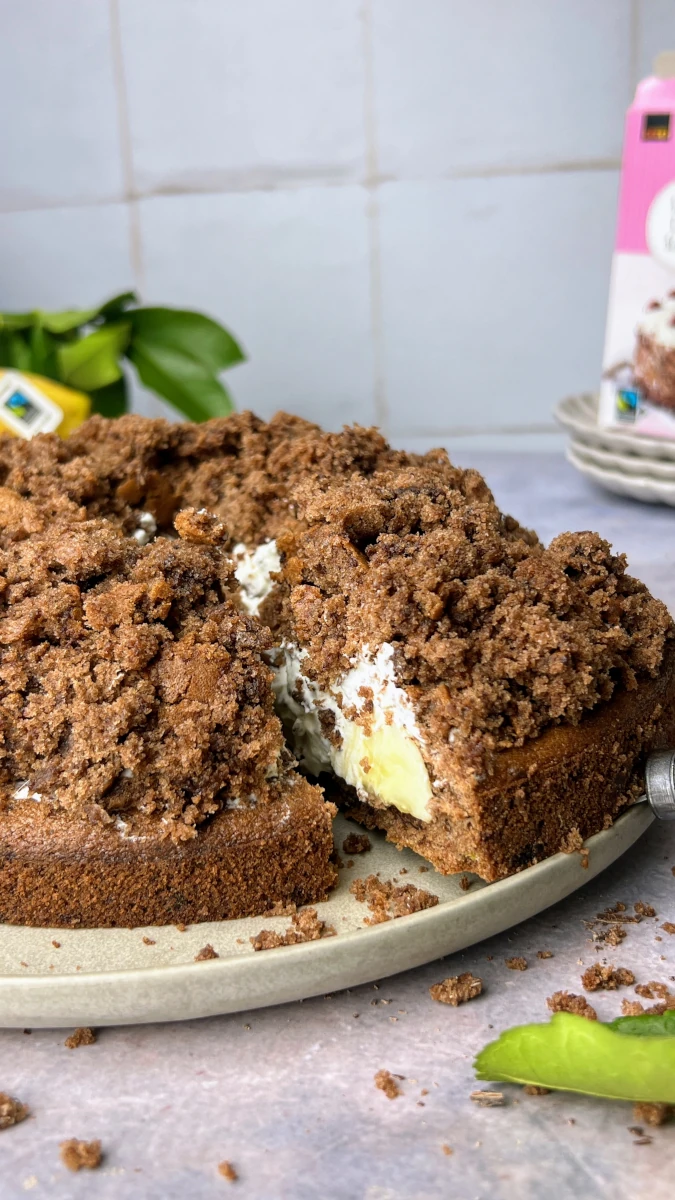 Maulwurfkuchen mit Banane 