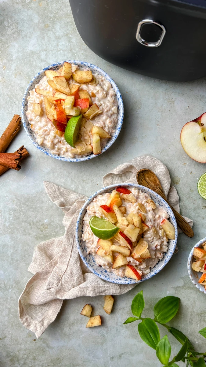 Vanille-Apfel High-Protein Milchreis aus dem Reiskocher