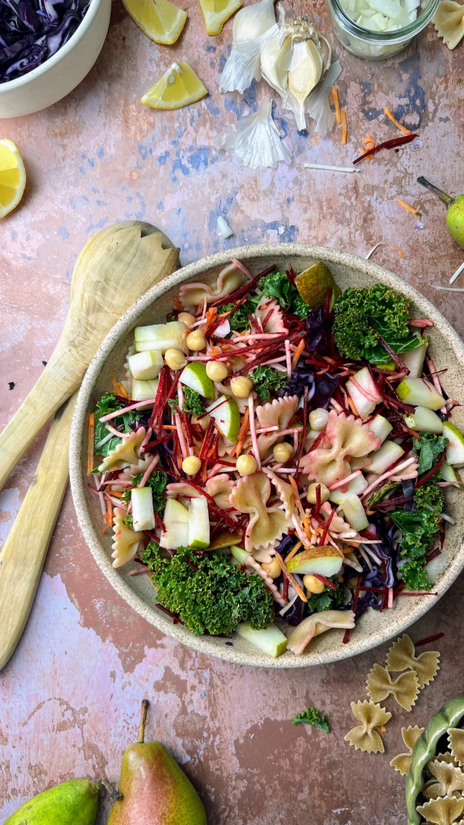 Winterlicher Pasta-Salat