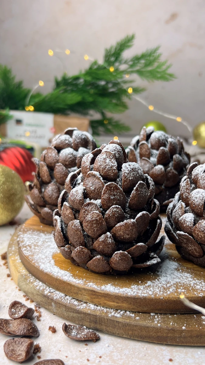 Kaffee-Brownie Pine Cones