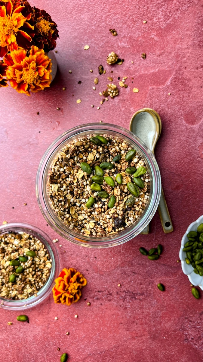 Pistazien-Granola aus dem Airfryer 
