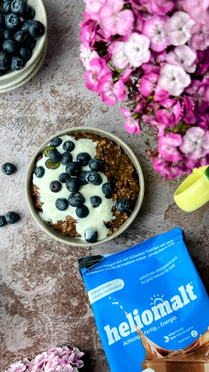 Heliomalt-Blaubeer Porridge 