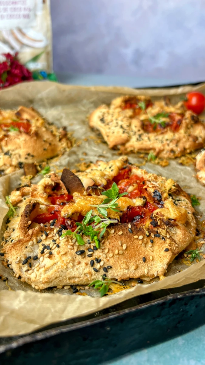 Kokos-Tomaten-Galettes