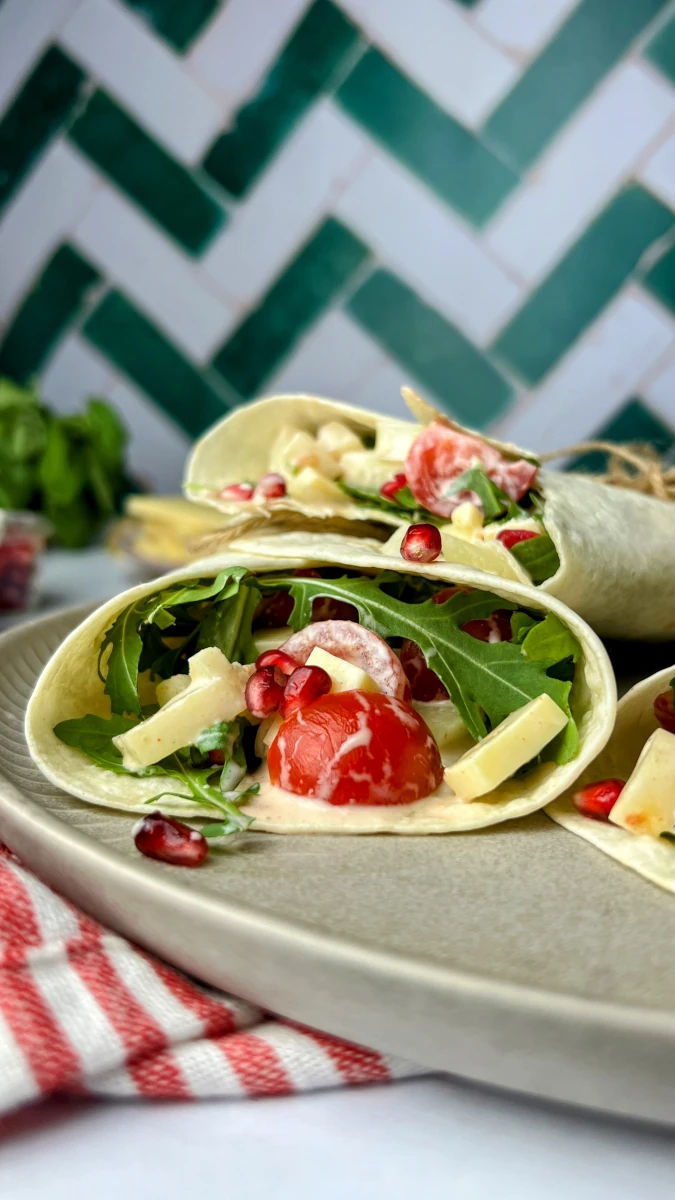 sommerliche Raclette-Melonen Wraps 